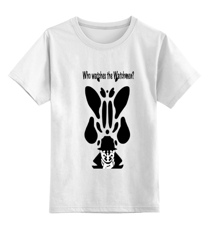 

Футболка детская Printio Watchmen - rorschach цв. белый р. 104, Watchmen - rorschach