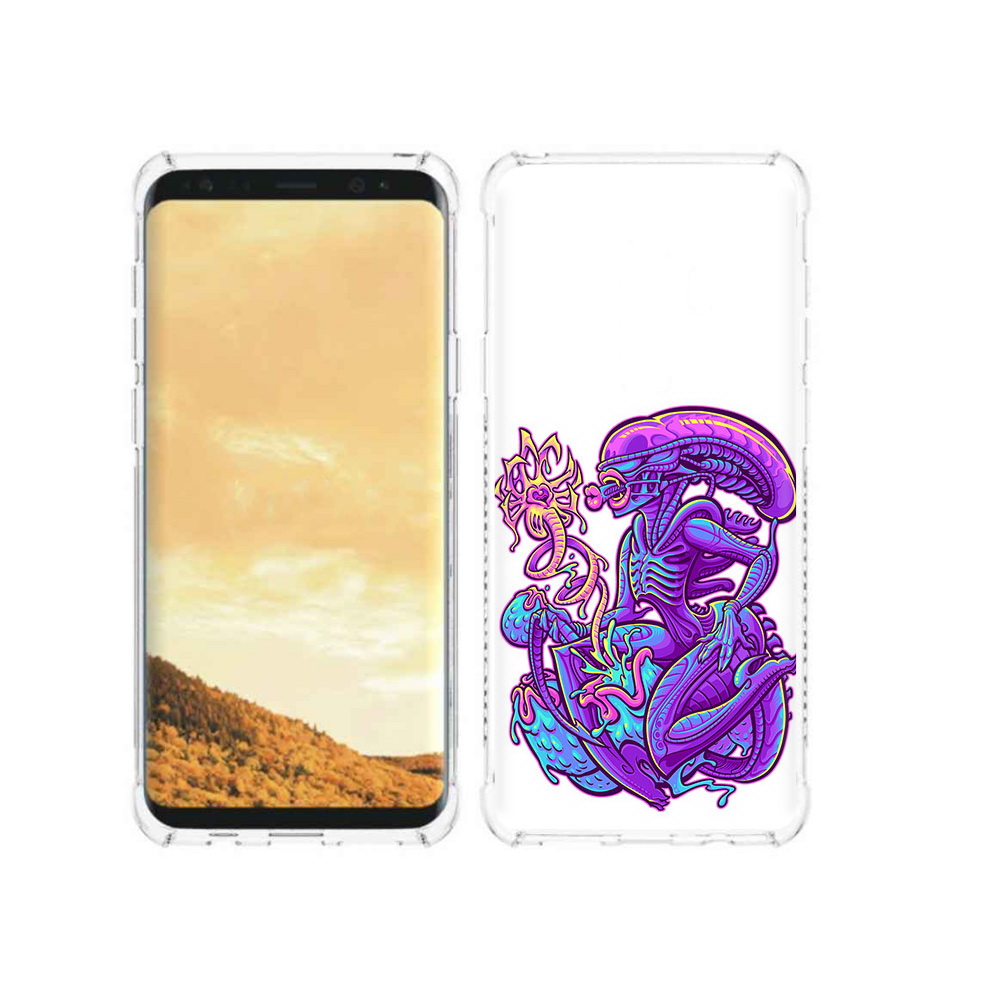 

Чехол MyPads Tocco для Samsung Galaxy S9 чужой фиолетовый цвет (PT98329.588.693), Прозрачный, Tocco