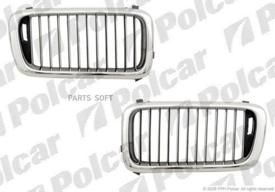 POLCAR BMW 7 E38, 04.94-12.01 РЕШЕТКА 1шт