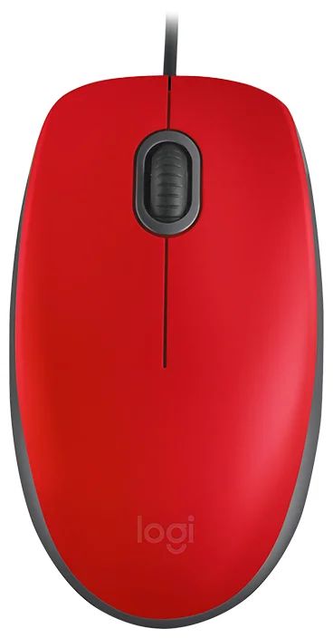 Мышь Logitech M110 Silent Red/Black (910-005489)