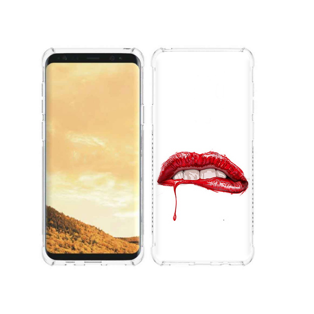 

Чехол MyPads Tocco для Samsung Galaxy S9 яркие красные губы (PT98329.588.706), Прозрачный, Tocco