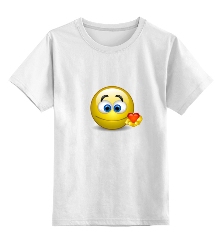 

Футболка детская Printio smiley цв. белый р. 104, "smiley"