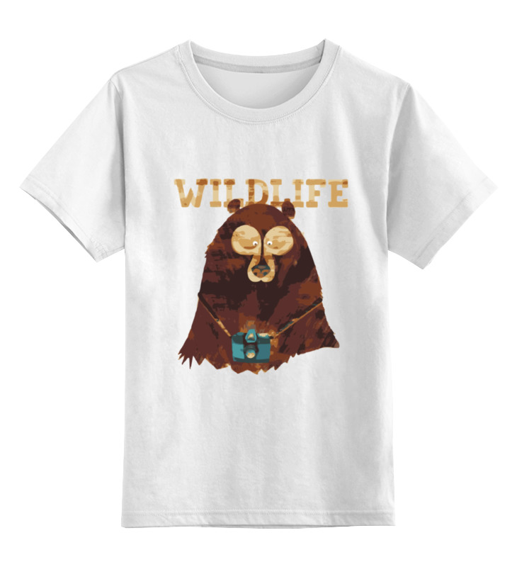 

Футболка детская Printio Wildlife цв. белый р. 104, Wildlife