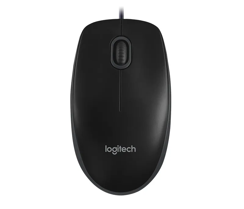 Проводная мышь Logitech B100 черный (910-003357)