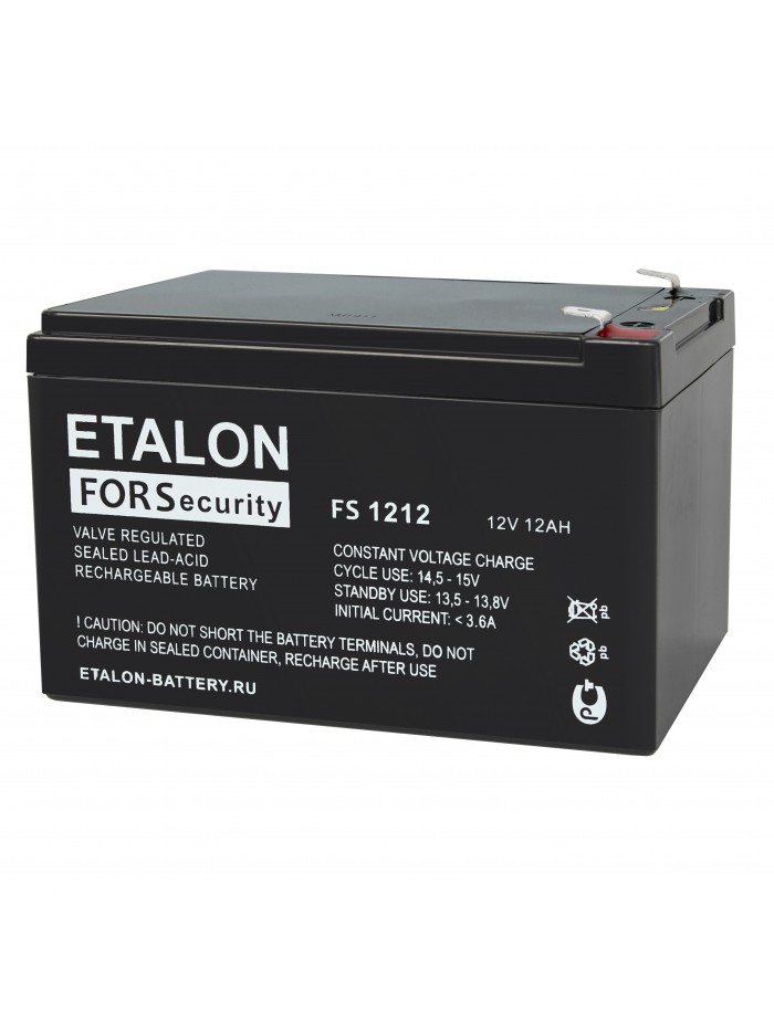 

Аккумулятор для ИБП Etalon battery FS 1212 12 А/ч 12 В (00-00006440), FS 1212