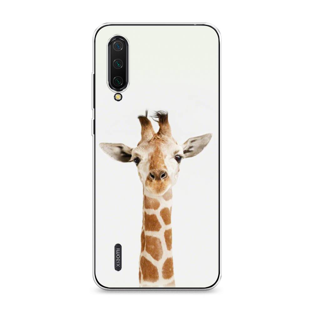 

Чехол на Xiaomi Mi CC9 "Любопытный жираф", Бежевый;коричневый, 36150-1