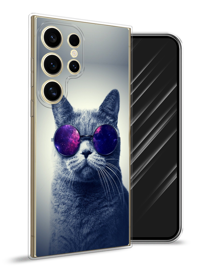 

Чехол Awog на Samsung Galaxy S24 Ultra "Космический кот", Бордовый, 2109250-1