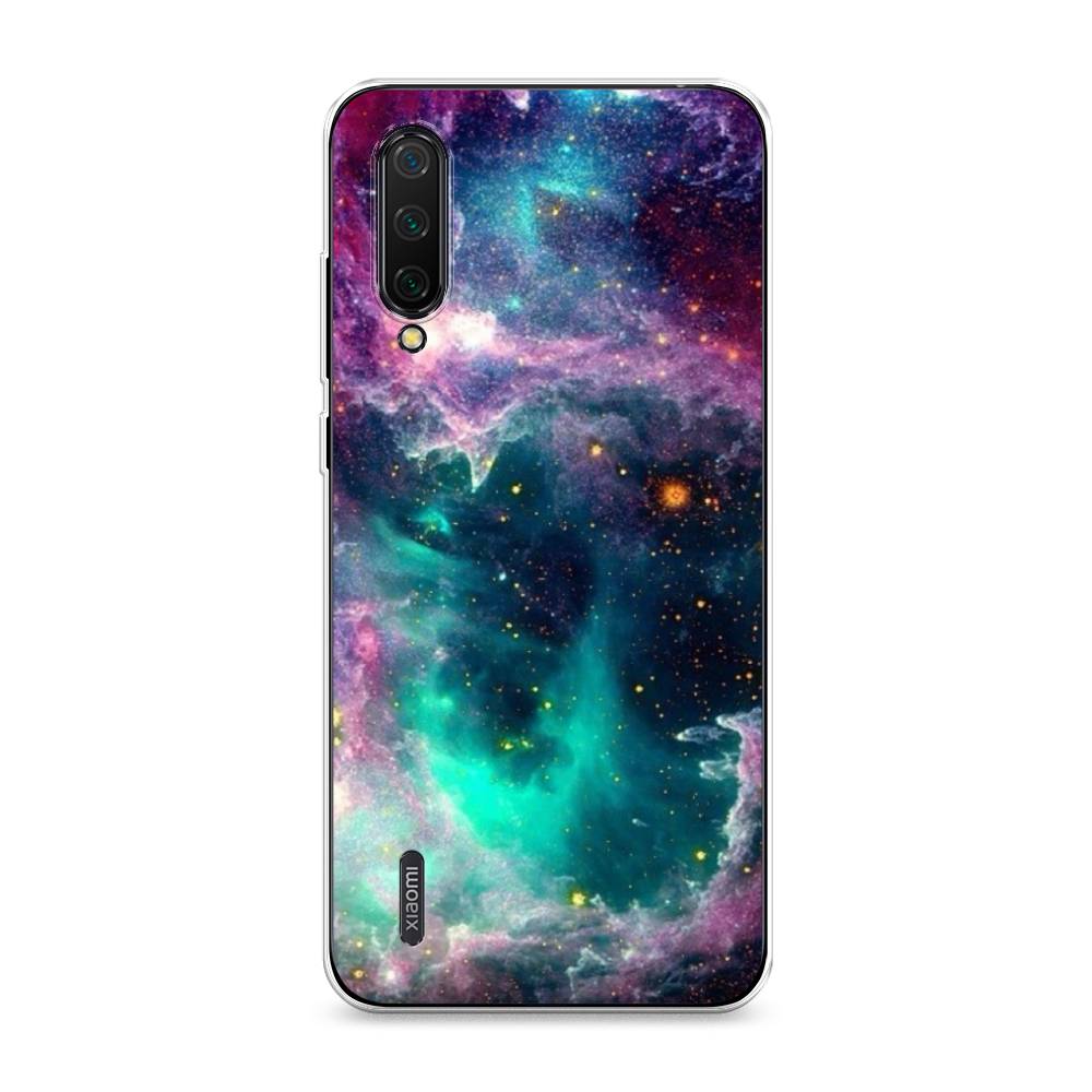 

Чехол на Xiaomi Mi CC9 "Звездные облака", Розовый;бежевый, 36150-2