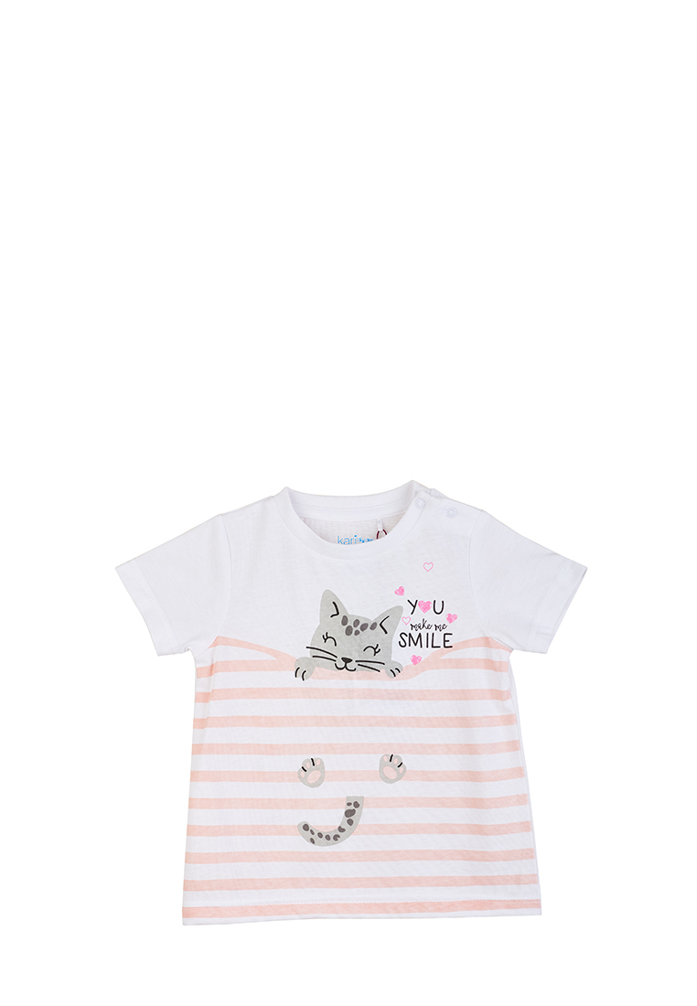 фото Футболка детская kari baby ss22b02100401 цв. белый р. 68