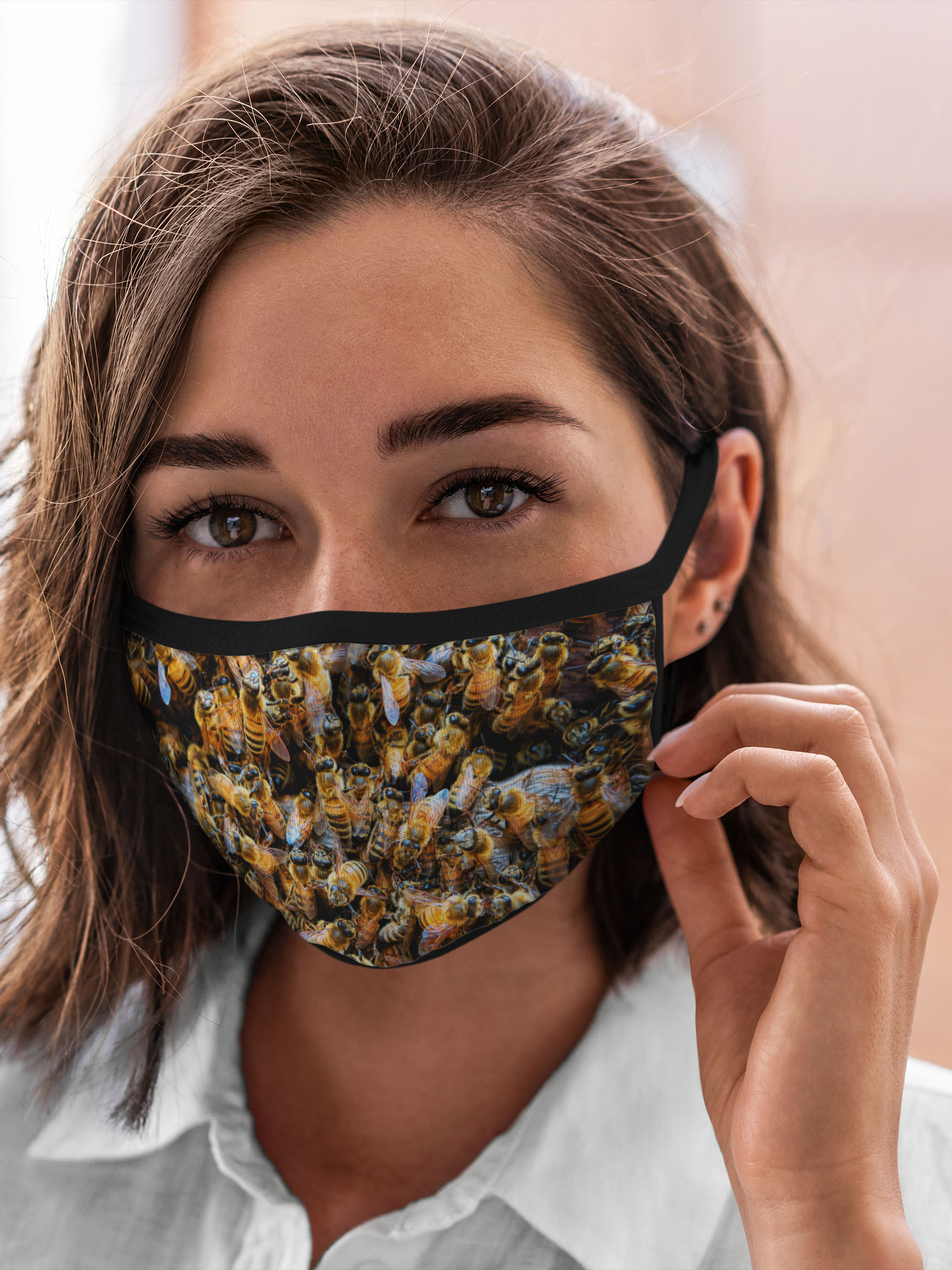 

Многоразовая маска унисекс Burnettie Пчелы, Разноцветный, Пчелы