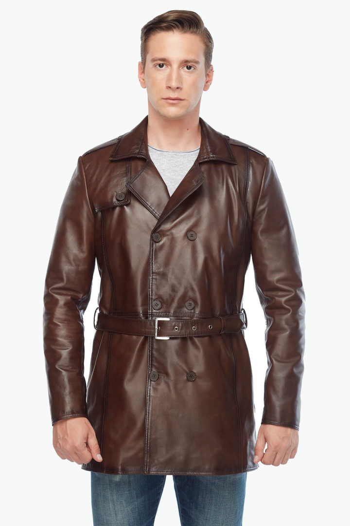 

Плащ мужской Deriza 35-303trencK коричневый XS (доставка из-за рубежа), 35-303trencK