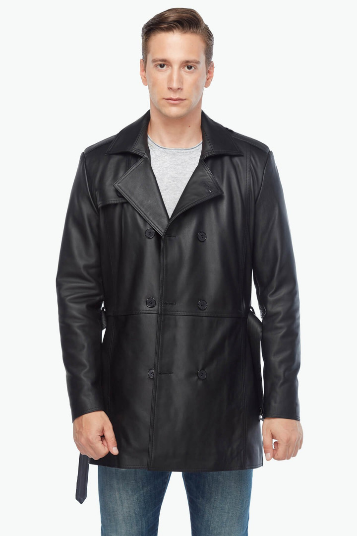 

Плащ мужской Deriza 35-303trencS черный XS (доставка из-за рубежа), 35-303trencS