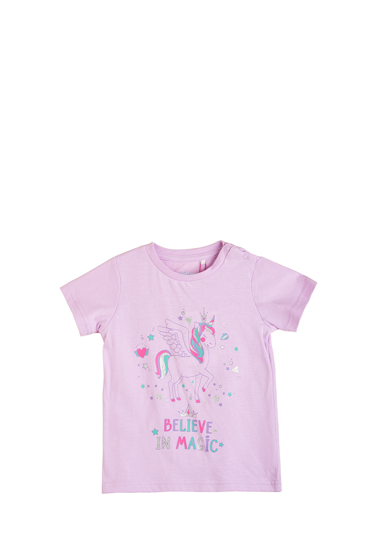 фото Футболка детская kari baby ss22b067a0402 цв. фиолетовый р. 68