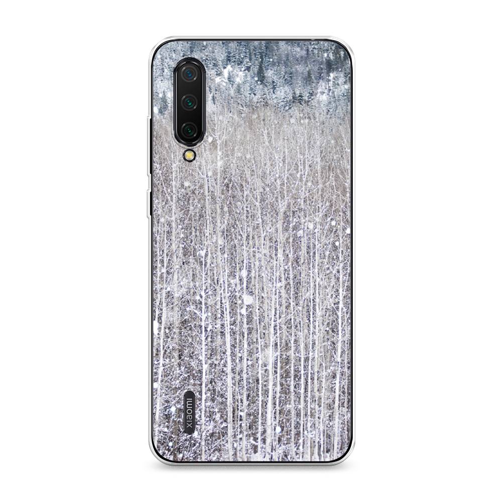 

Чехол на Xiaomi Mi CC9 "Снежный лес", Бежевый;серый;белый, 36150-5