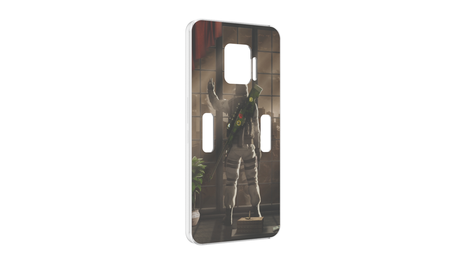 Чехол MyPads Контр-Страйк-в-дыму для ZTE Nubia Red Magic 7 Pro