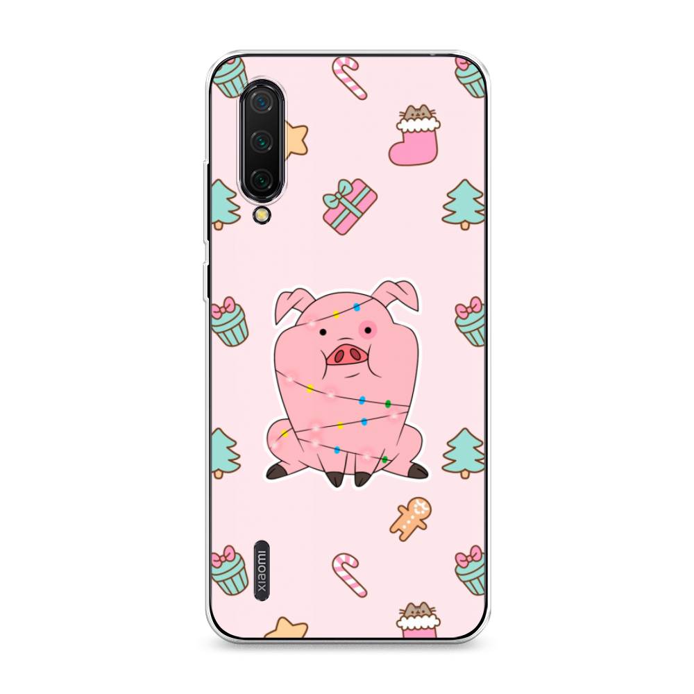 

Чехол на Xiaomi Mi CC9"Розовая свинка", Розовый;зеленый, 36150-5