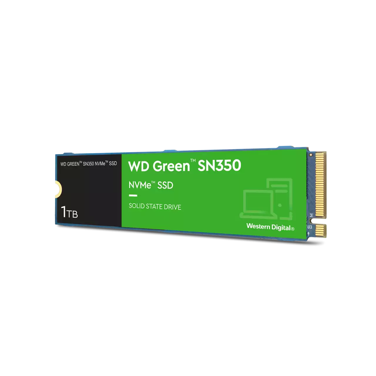 SSD накопитель WD Green SN350 M.2 2280 1 ТБ (WDS100T3G0C)