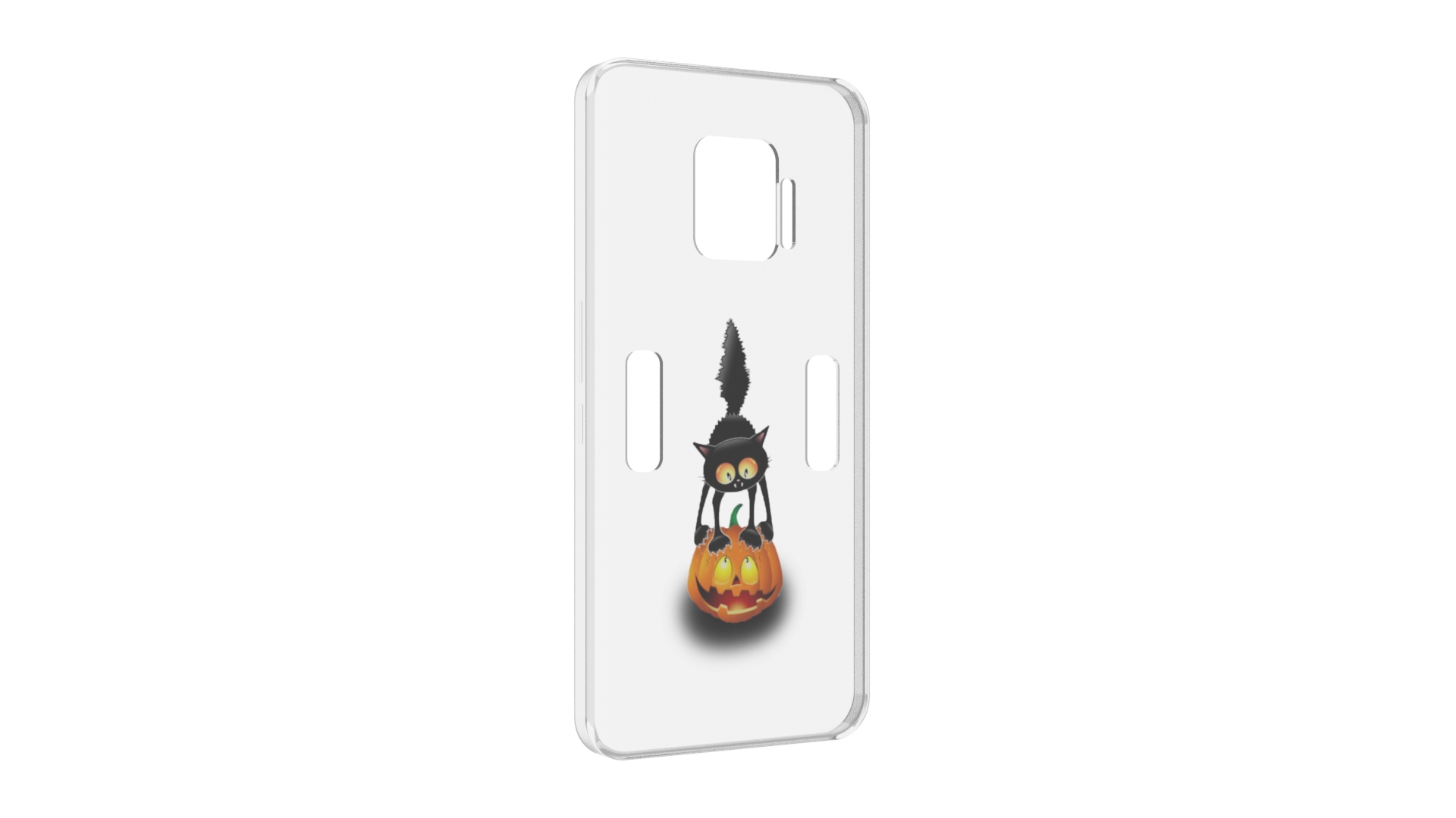 

Чехол MyPads Котик с тыквой для ZTE Nubia Red Magic 7 Pro, Прозрачный, Tocco