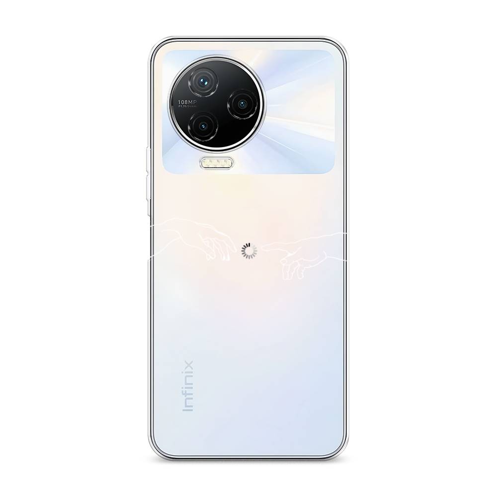 

Чехол Awog на Infinix NOTE 12 2023 / Инфиникс Нот 12 2023 "Загрузка творения", Белый;серый;прозрачный