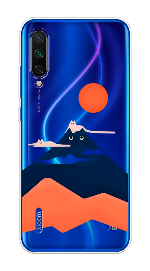 

Чехол на Xiaomi Mi CC9 "Кот-гора", Черный;оранжевый, 36150-4
