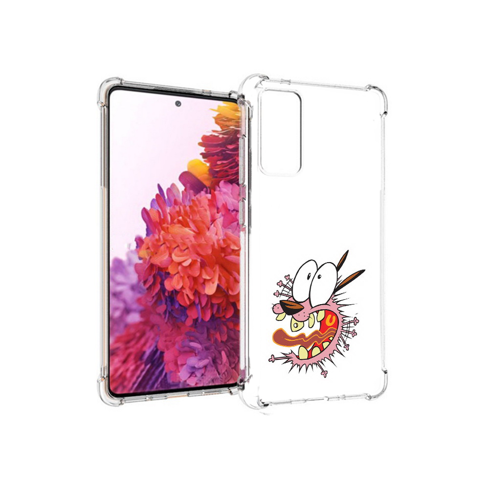 

Чехол MyPads Tocco для Samsung Galaxy S20 FE испуганный бобик (PT153647.496.381), Прозрачный, Tocco