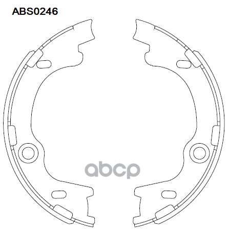 Колодки Торм. Барабан. Hyundai, Kia Hyundai 58350-1ha00 ALLIED NIPPON арт. ABS0246