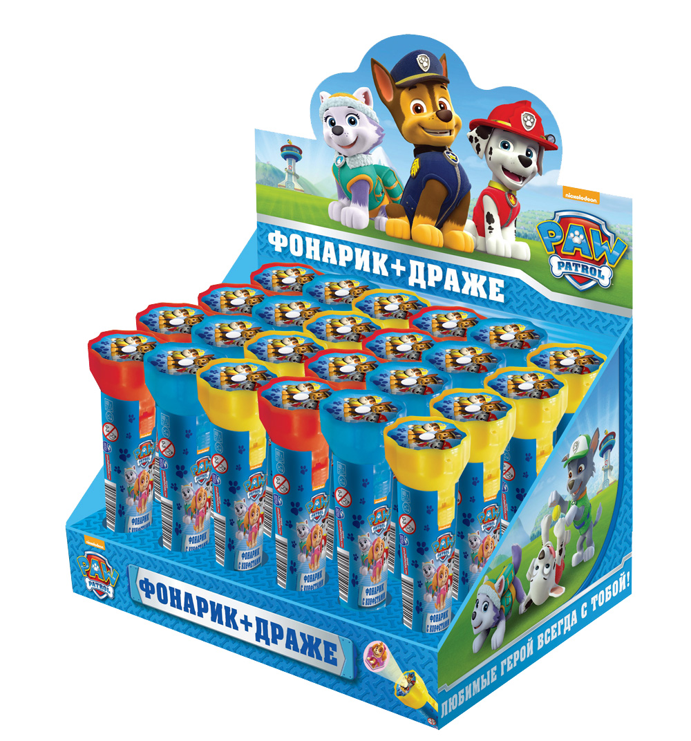 фото Драже-фонарик сладкая сказка paw patrol, 8 г