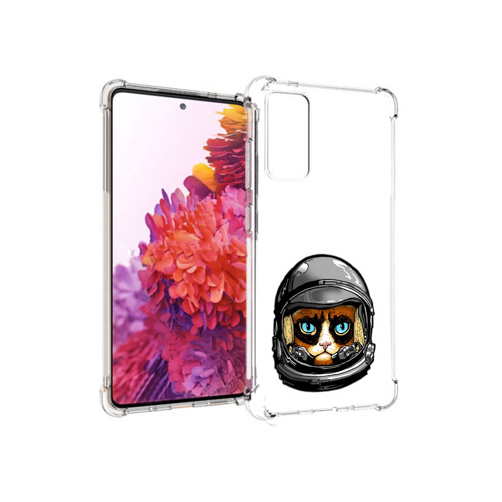 

Чехол MyPads Tocco для Samsung Galaxy S20 FE кот космонавт (PT153647.496.400), Прозрачный, Tocco