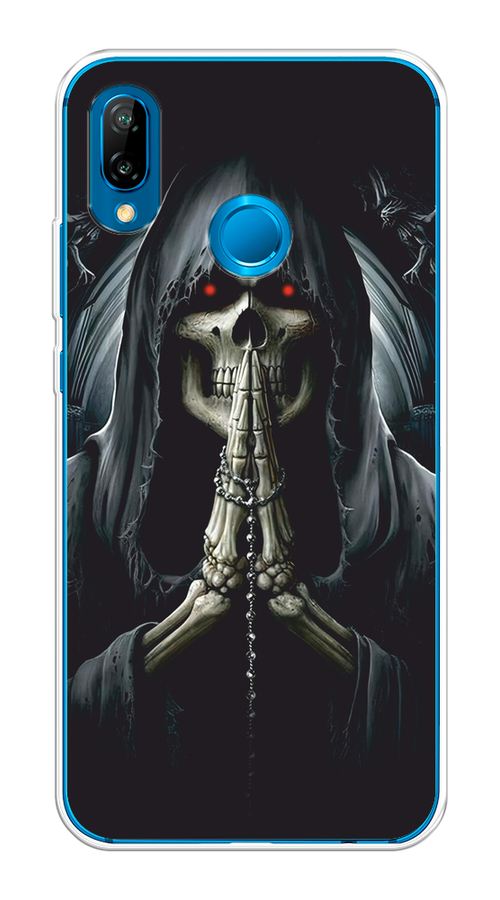 

Чехол на Huawei P20 Lite/Nova 3E "Молитва", Серый, 65650-1