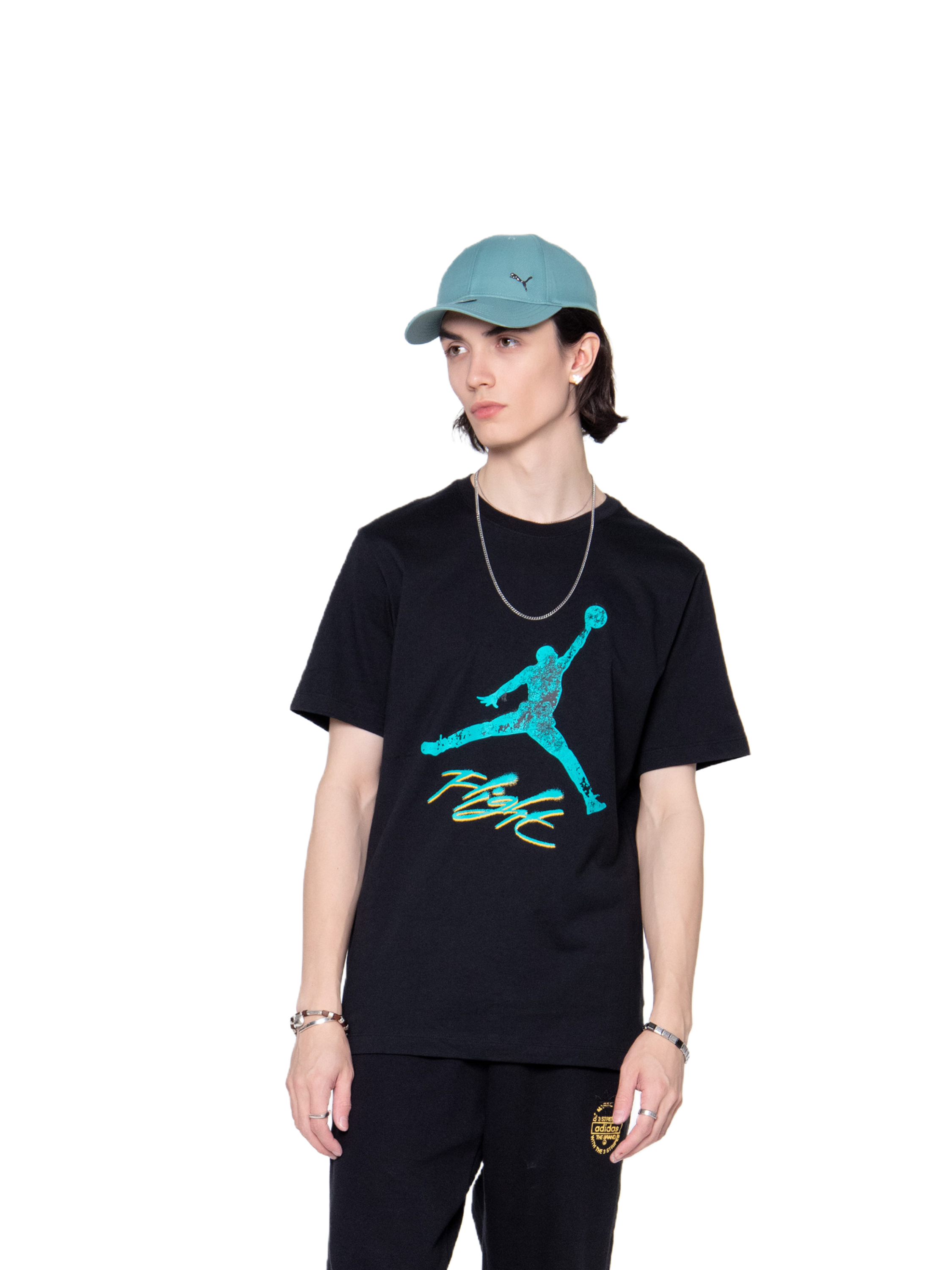 Футболка мужская Nike M Jordan Ess Jumpman Ss Crew черная XS Китай черный