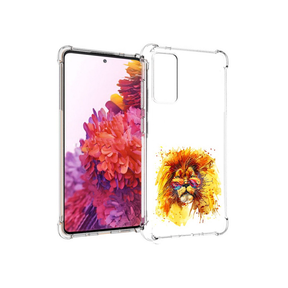 

Чехол MyPads Tocco для Samsung Galaxy S20 FE лев в очках (PT153647.496.436), Прозрачный, Tocco