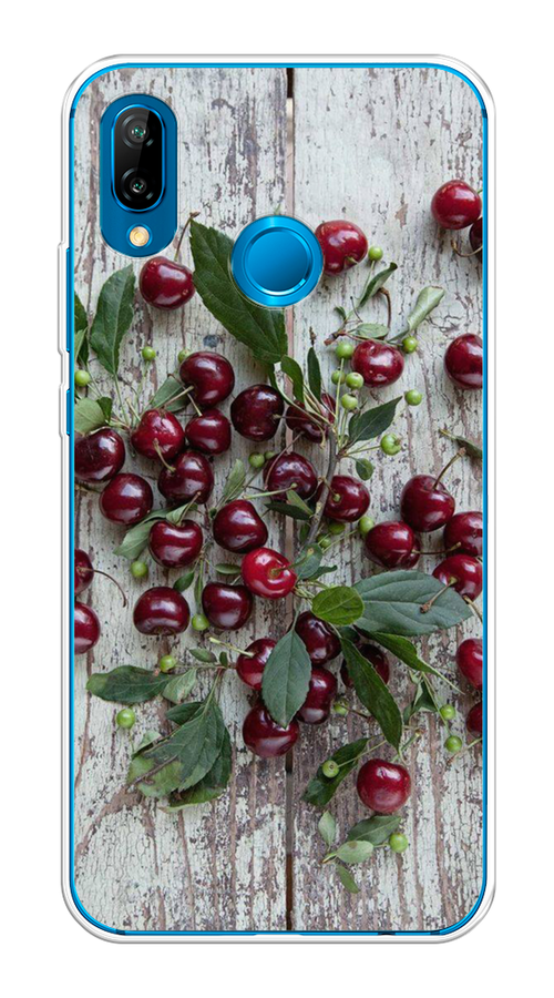 

Чехол на Huawei P20 Lite/Nova 3E "Вишня", Бордовый;зеленый;серый, 65650-1