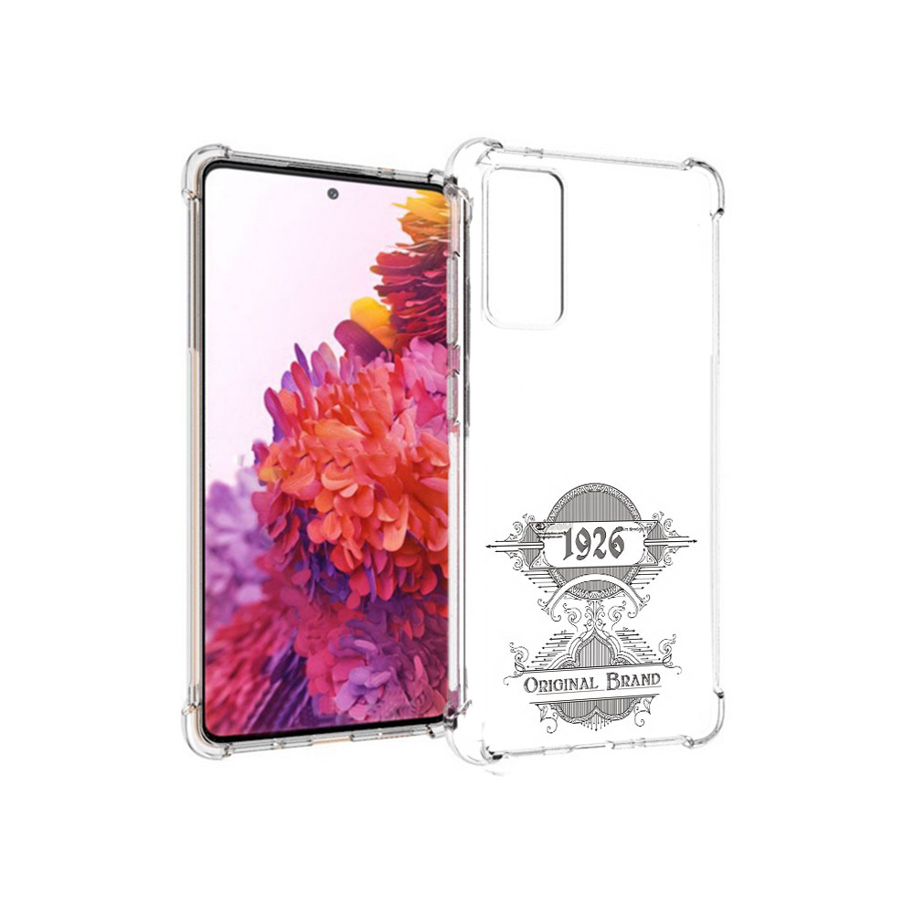 

Чехол MyPads Tocco для Samsung Galaxy S20 FE логотип черно белый (PT153647.496.446), Прозрачный, Tocco