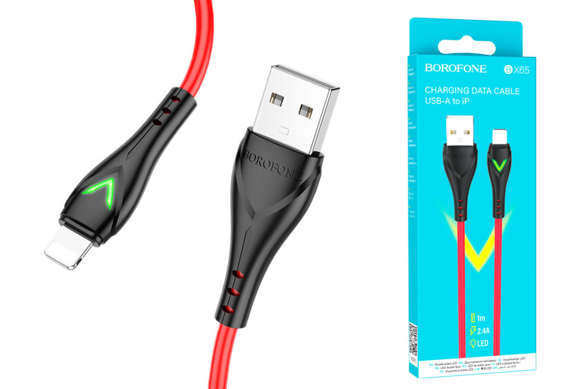 

Кабель mini usb - usb Айсотка 1 м красный