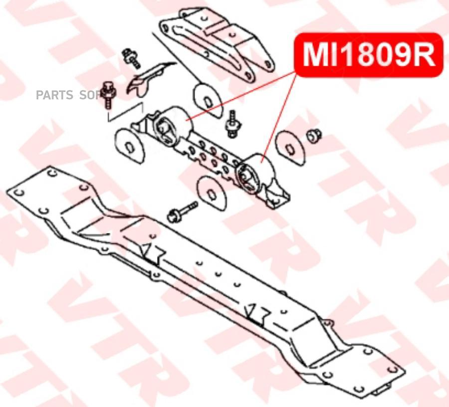 

VTR MI1809R Сайлентблок задней подушки двигателя