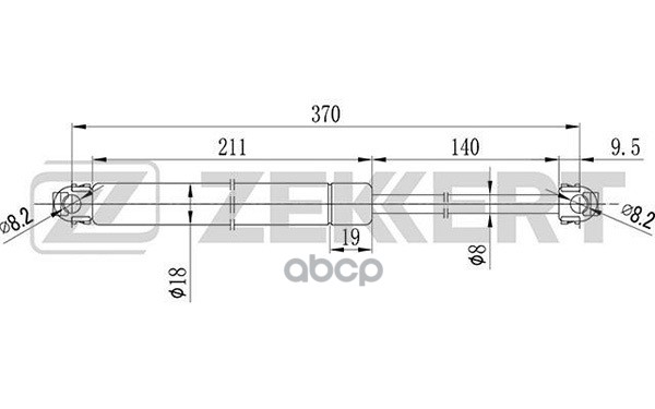 

Амортизатор Багажника Zekkert Gf1022 Bmw 5 (E34) 87- Zekkert арт. GF1022