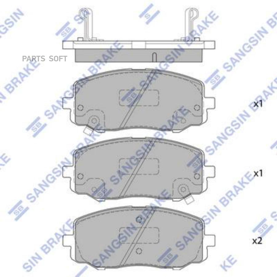 

Тормозные колодки Sangsin brake sp4106