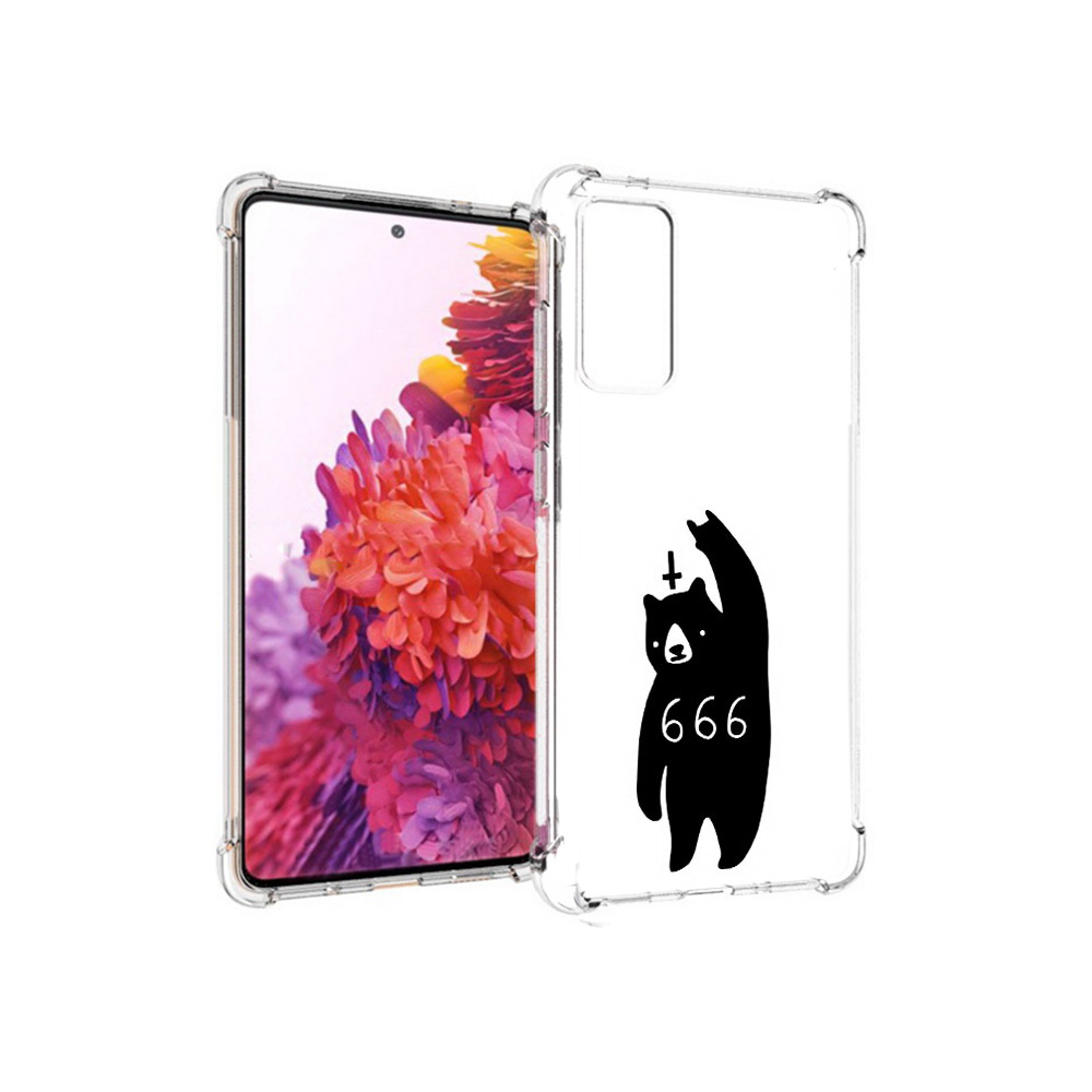 

Чехол MyPads Tocco для Samsung Galaxy S20 FE медведь 666 (PT153647.496.462), Прозрачный, Tocco