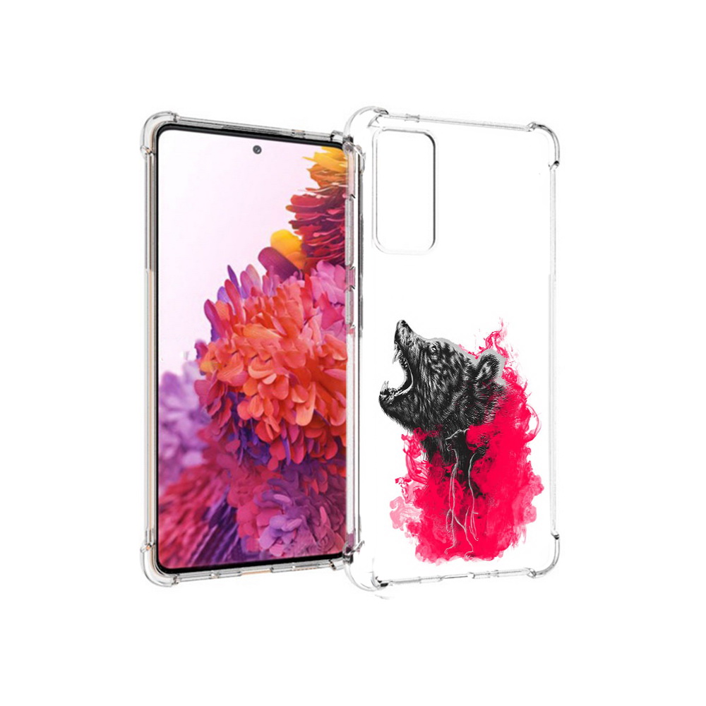 

Чехол MyPads Tocco для Samsung Galaxy S20 FE медведь в дымке (PT153647.496.463), Прозрачный, Tocco