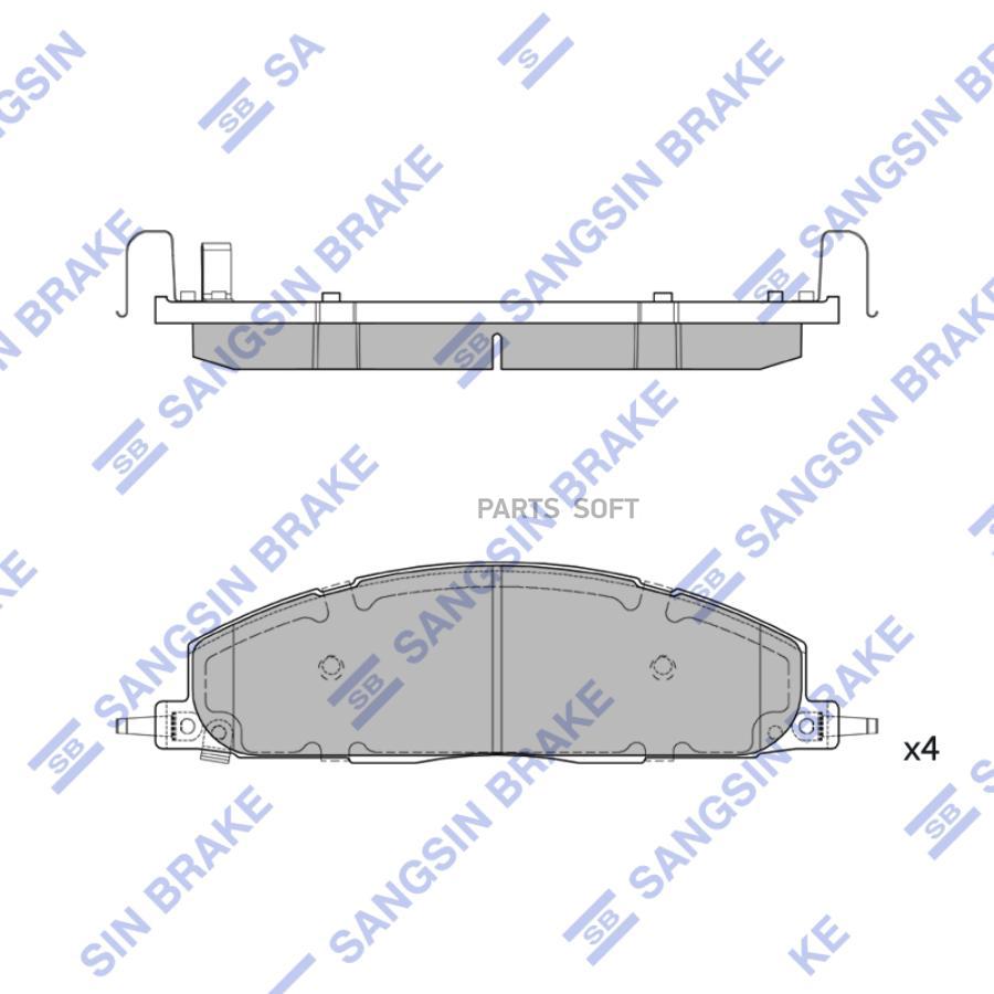 

Тормозные колодки Sangsin brake sp4318