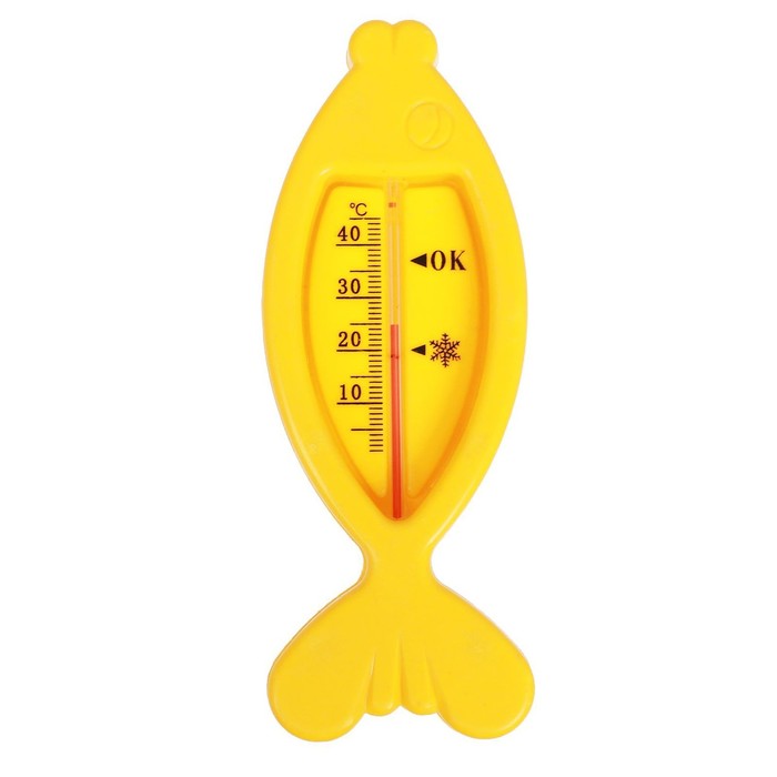 Термометр для ванной «Рыбка», цвет жёлтый термометр для ванной lubby рыбка