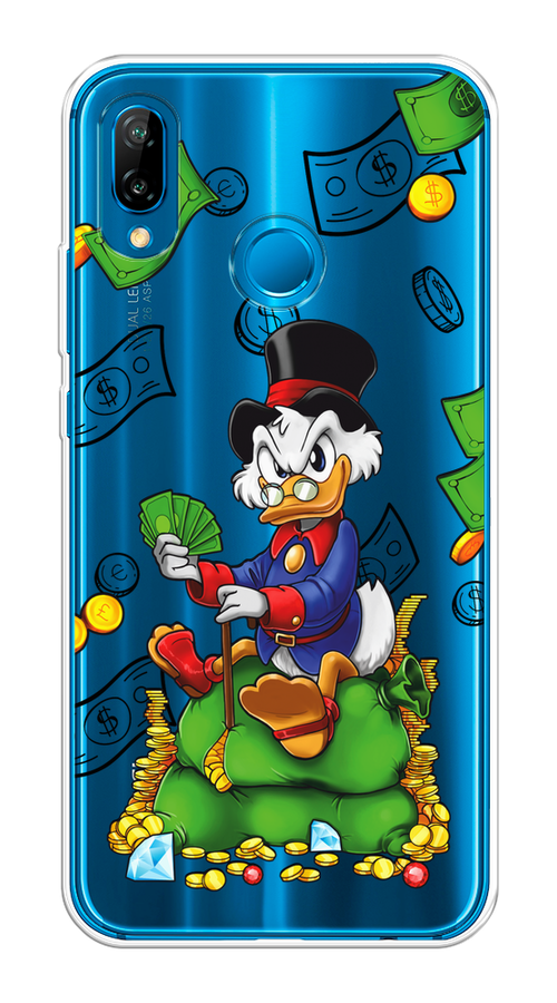 

Чехол на Huawei P20 Lite/Nova 3E "Scrooge Richness", Черный;синий;зеленый, 65650-1