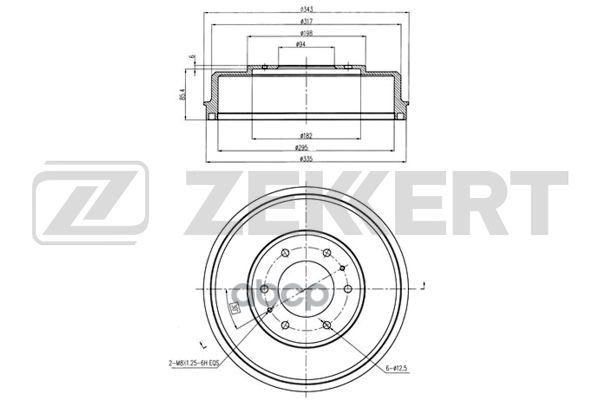 

Барабан Тормозной Zekkert Bs5272 Зад. Mitsubishi L200 Iv 05- Zekkert арт. BS5272