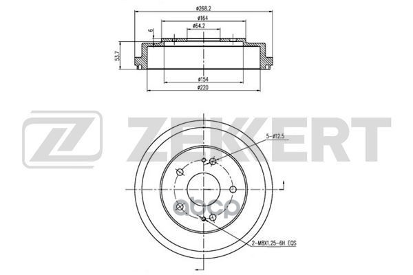 

Барабан Тормозной Zekkert Bs5156 Зад. 42610s70000 Honda Honda Cr-V I 95-, Honda Hr-V 98-