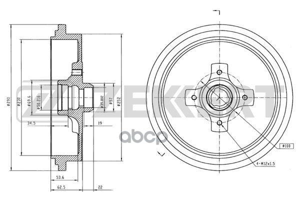 

Барабан Тормозной Zekkert Bs5066 Зад. Vw Passat Iii, Iv 88- Zekkert арт. BS5066