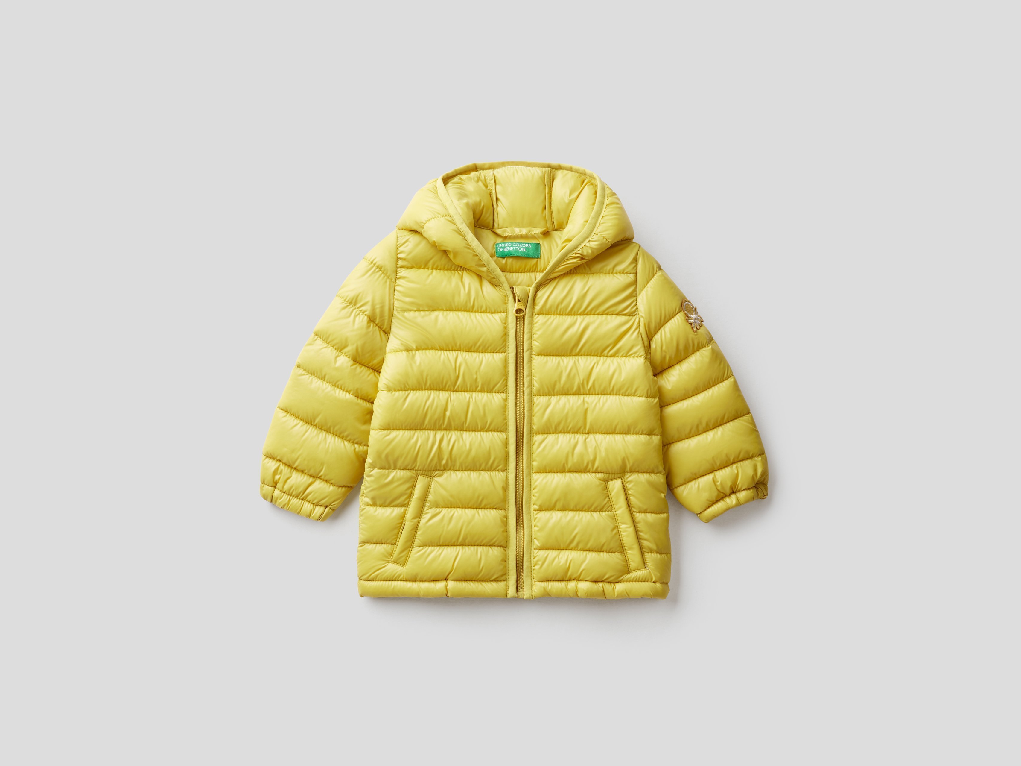 фото Куртка для девочек benetton цв. зеленый р.98 united colors of benetton