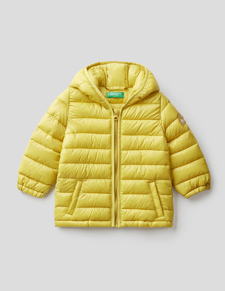 фото Куртка для девочек benetton цв. зеленый р.98 united colors of benetton