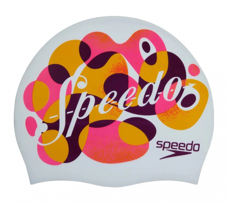 

Шапочка для плавания детская Speedo Printed Silicone Junior, цвет white/pink/orange, Белый;оранжевый;розовый, Printed Silicone Junior