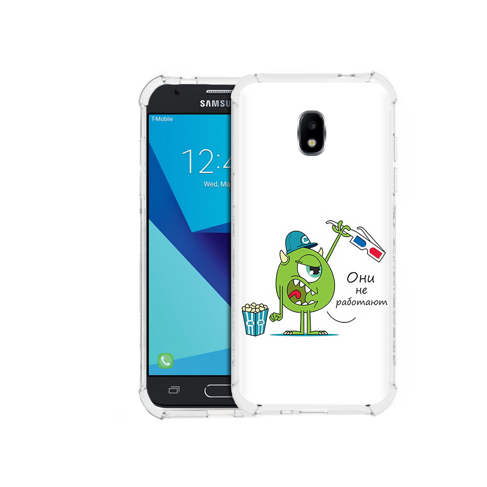 

Чехол MyPads Tocco для Samsung Galaxy J7 Pro Очки не работают (PT128255.589.129), Прозрачный, Tocco