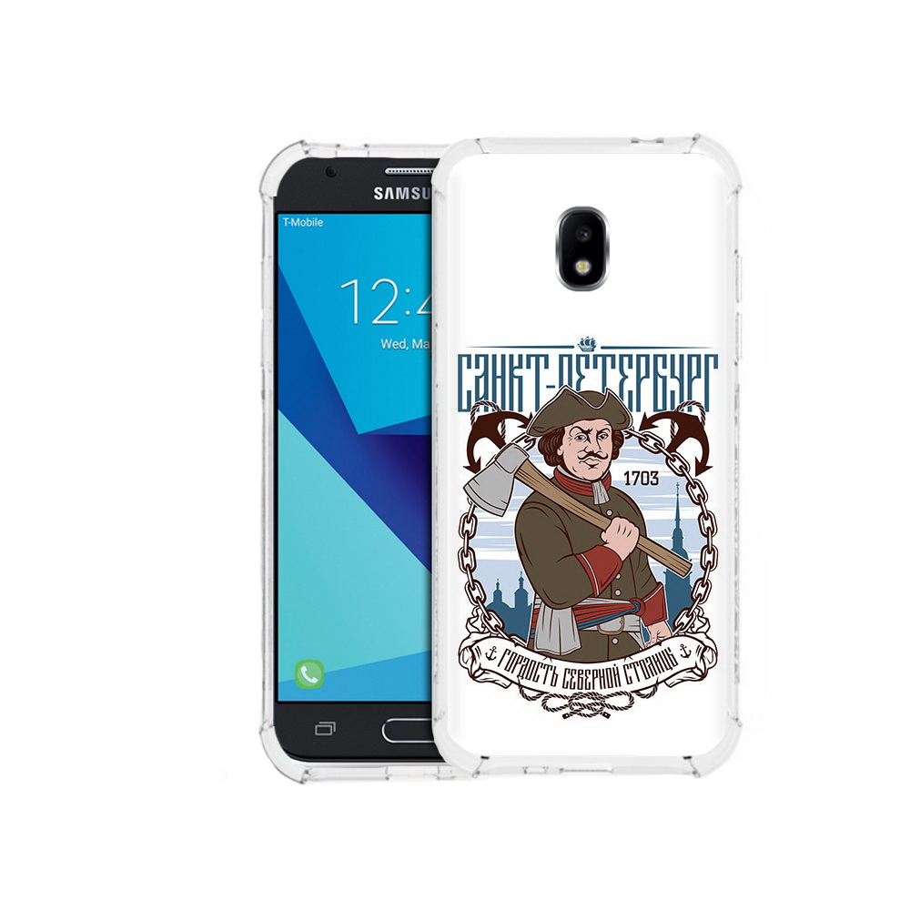

Чехол MyPads Tocco для Samsung Galaxy J7 Pro Петр первый (PT128255.589.134), Прозрачный, Tocco